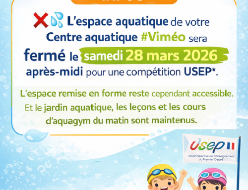 Information exceptionnelle – Espace aquatique
